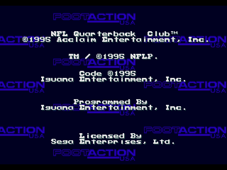 NFL Quarterback Club back cover for Sega 32X